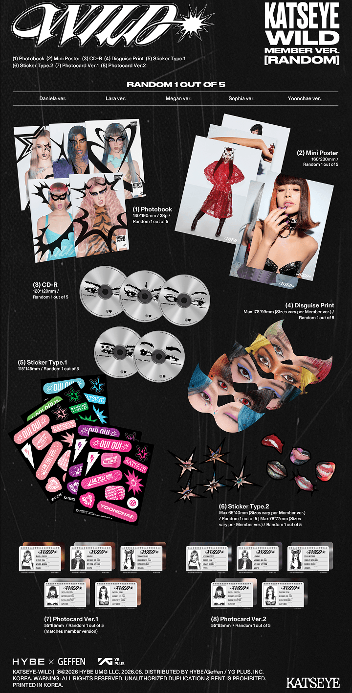 Katseye – WILD (Member Ver.) Random